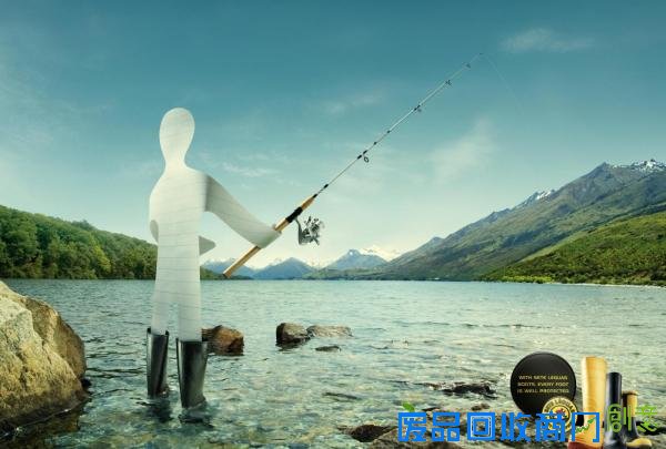  胶鞋广告：超厚、防水、耐高温