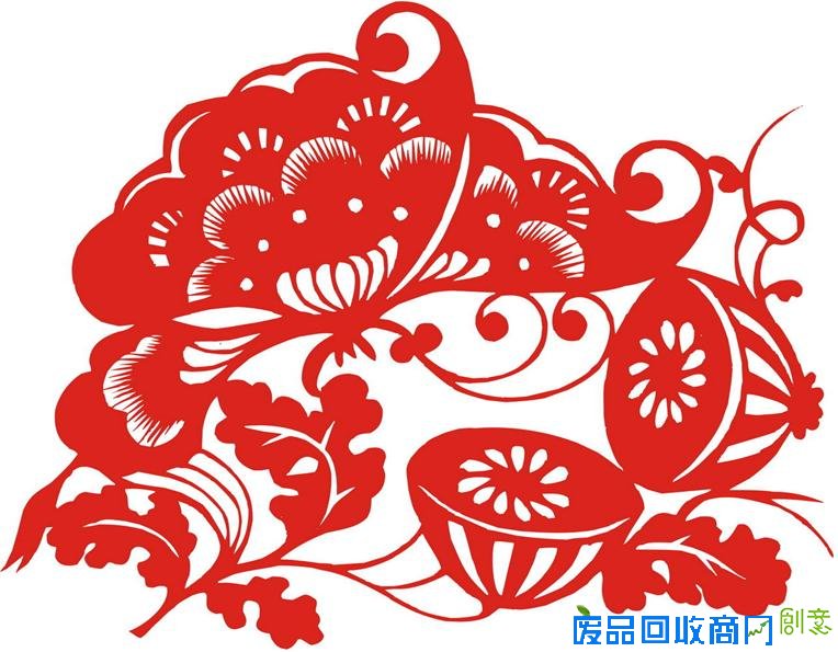 恋瓜新婚剪纸窗花剪纸教程图片