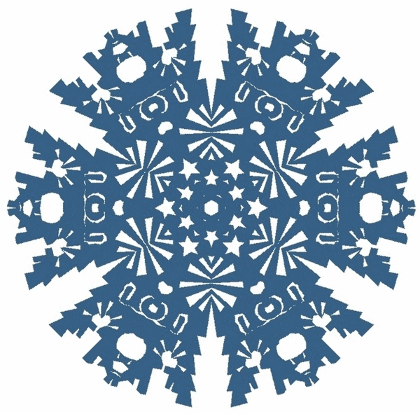 窗花雪花剪纸雪花窗花剪纸步骤图图片