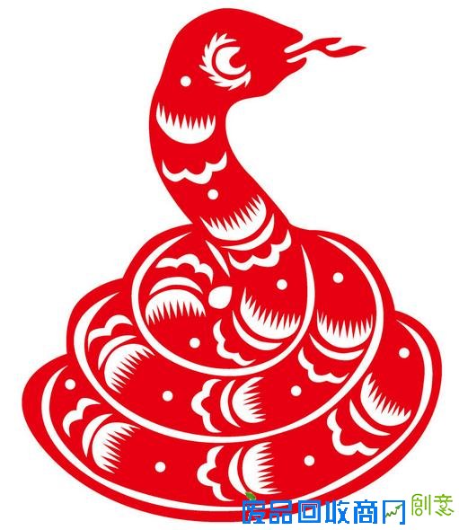 普通剪纸蛇蛇年剪纸教程与剪纸图案大全图片