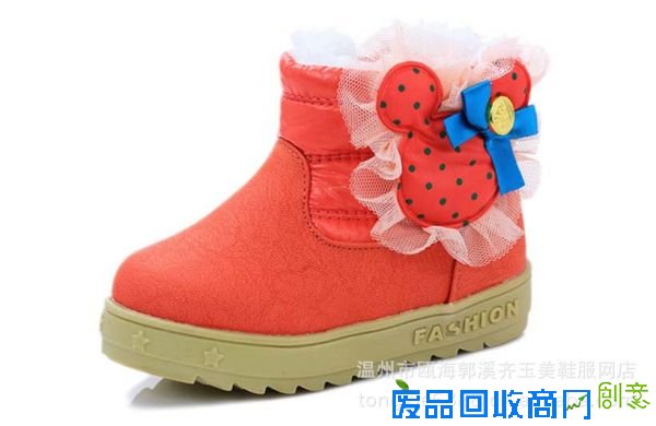 冬季棉鞋儿童韩版小公主婴儿雪地鞋 13 17 x 