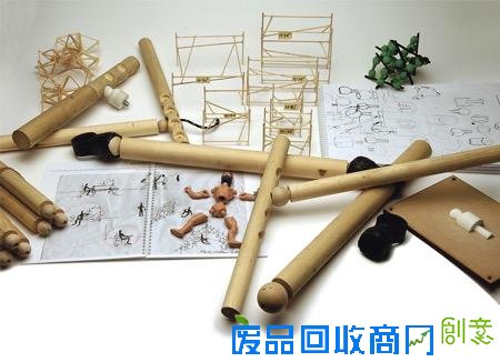  “千疮百孔”的木棍连接家具