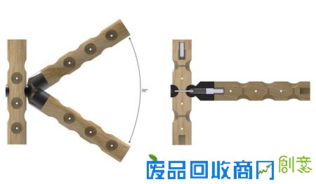  “千疮百孔”的木棍连接家具