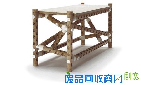  “千疮百孔”的木棍连接家具