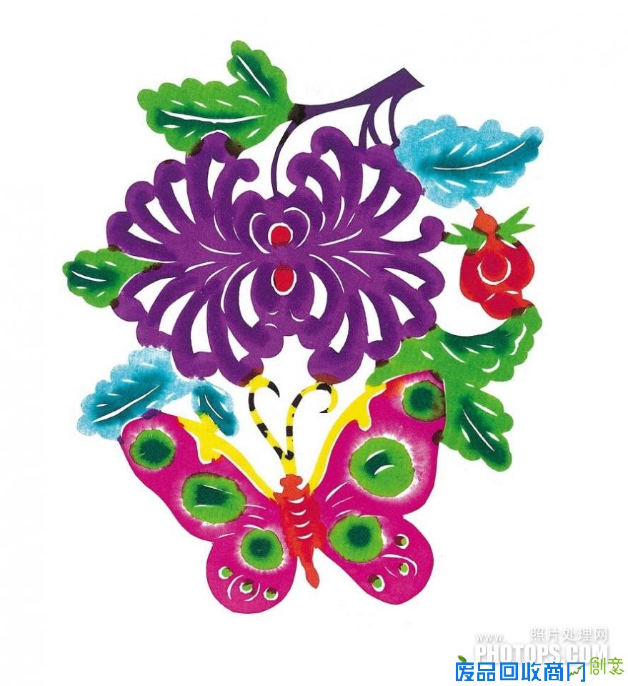 中国传统剪纸画 