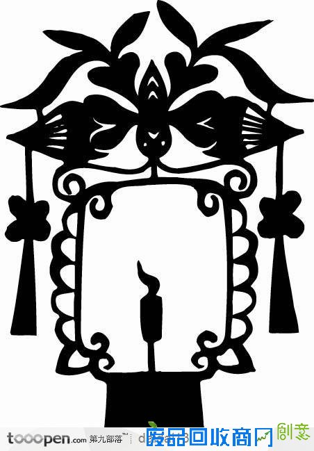 灯笼剪纸图中华传统图片素材 