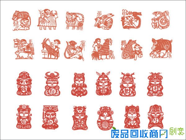 高清传统剪纸矢量素材709 