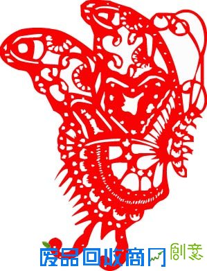 剪纸蝴蝶素材 