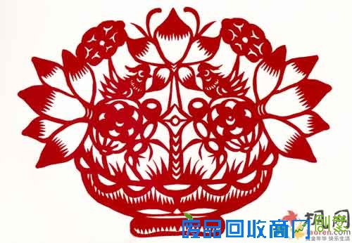 剪纸图案大全:金鱼莲花剪纸教程 简单的莲花剪纸方法