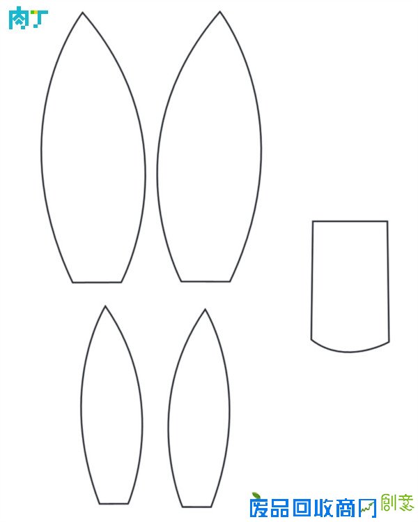 可爱的兔耳朵新年贺卡手工制作教程图解◆肉丁儿童网