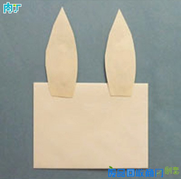 可爱的兔耳朵新年贺卡手工制作教程图解◆肉丁儿童网