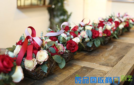 DIY红色的花篮，带着TA去拜年吧！