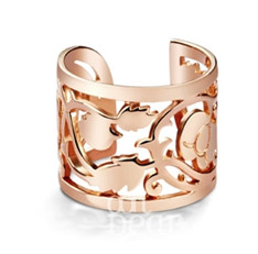 Ooh Dear国际时尚珠宝Posture of Flower[花的姿态]925银镀玫瑰色金戒指