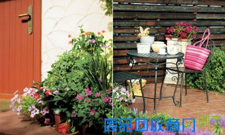 　　砖红色的门，粗糙纹理的刷墙方式，以及花朵明艳的草本植物，都是地中海风格不可或缺的元素。