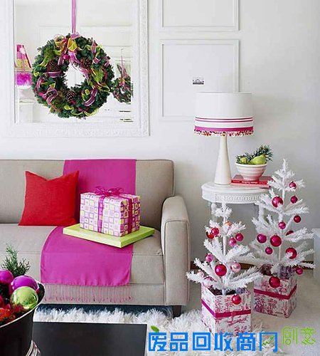 圣诞节家居装饰这么玩儿