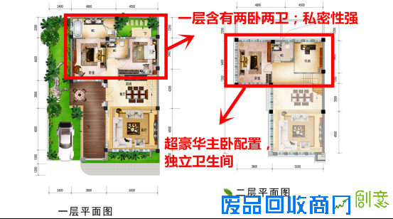 碧桂园·美浪湾四房果岭墅：小面积演绎4房创意空间