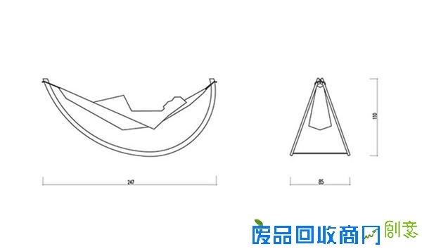  舒适的摇椅吊床