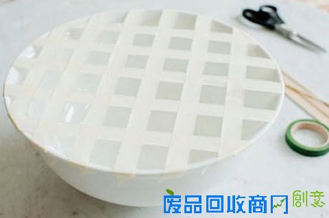 利用大碗手工diy插花家居装饰摆设（图片来源于唯美系）