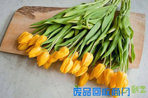 利用大碗手工diy插花家居装饰摆设（图片来源于唯美系）