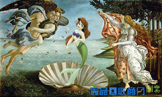 趣味PS:世界名画被迪士尼卡通人物“占领”