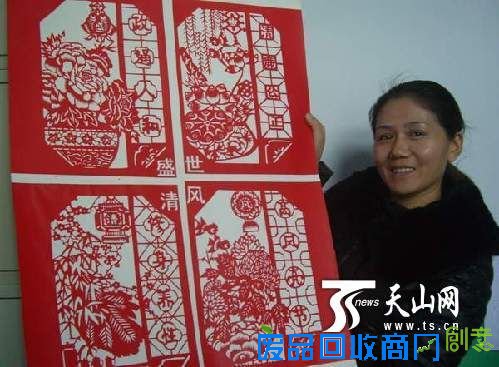 五师八十九团幼儿园举办廉政剪纸作品展示活动