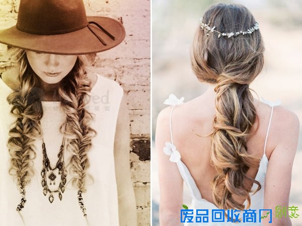 浪漫波希米亚风编发，不经意的自然美！