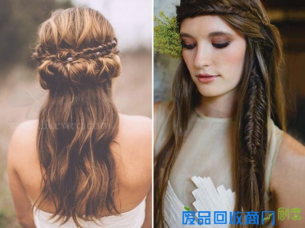 浪漫波希米亚风编发，不经意的自然美！
