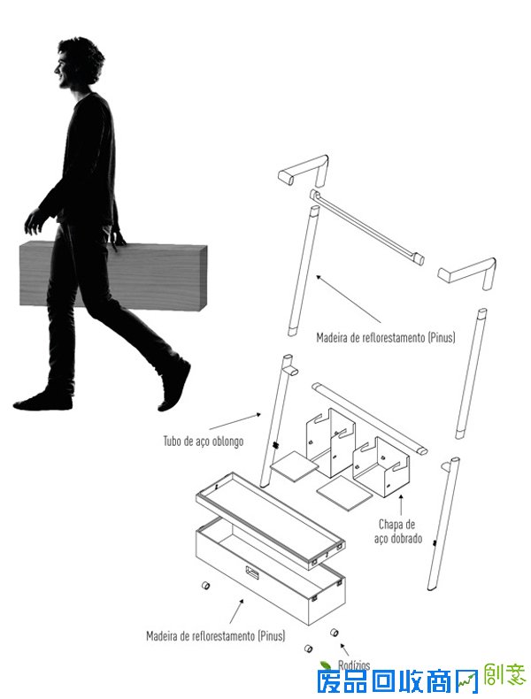  便捷拆装衣架套件
