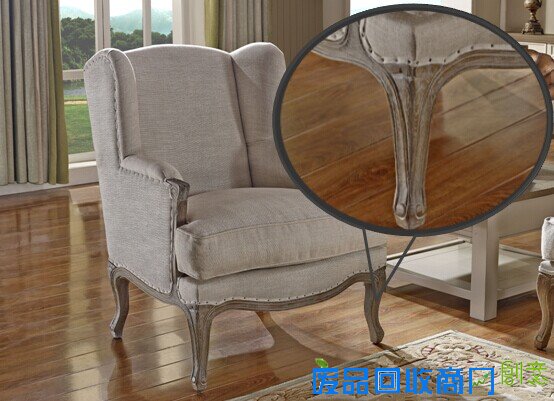 美乐乐布艺沙发脚腿展示