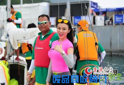 直击中国杯帆船赛赛事村 体验节目趣味多[组图]