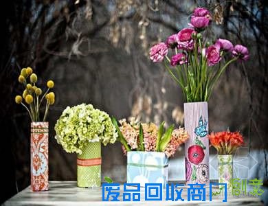 教你DIY好看的花卉纸包装瓶子 教你DIY好看的花卉纸包装瓶子