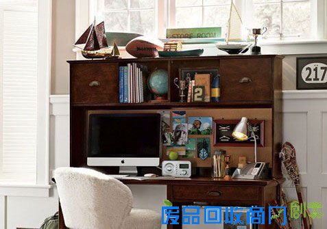 8款美式实木书桌 男孩女孩童年梦