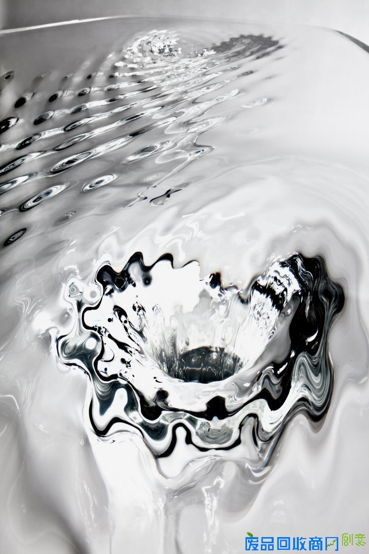  逼真的漩涡“水”桌子