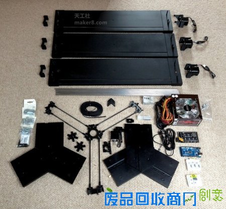 设计师用宜家衣橱DIY一台Delta式3D打印机