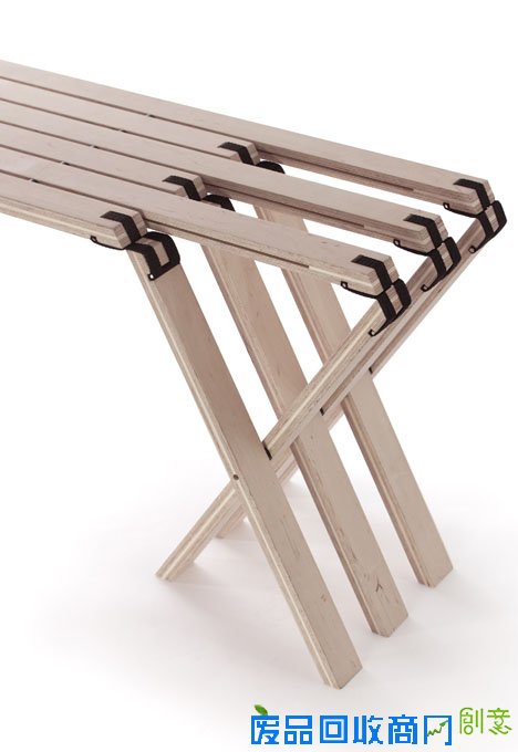  折叠长椅