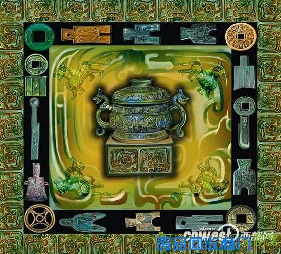 西安艺术家丝巾绘制古都历史 作品赠奥巴马夫妇