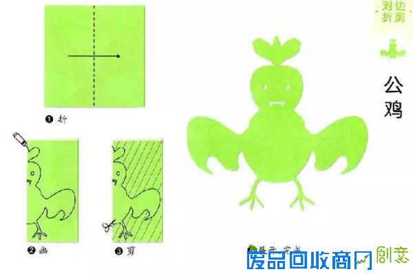 【亲子游戏】超有趣的儿童对称剪纸(1)对边折剪
