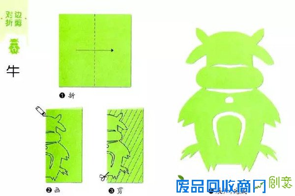 【亲子游戏】超有趣的儿童对称剪纸(1)对边折剪