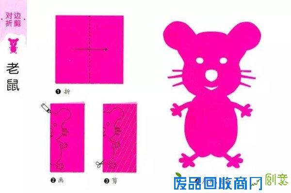 【亲子游戏】超有趣的儿童对称剪纸(1)对边折剪