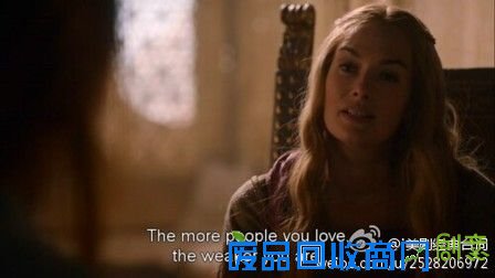 The more people you love, the weaker you are