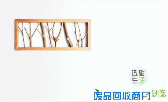 自制木质钥匙挂框挂钩 创意环保生态好生活