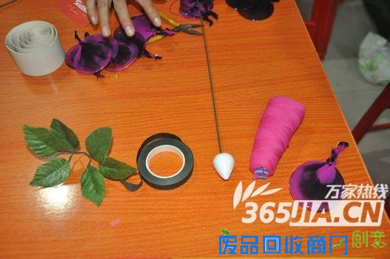 DIY仿真玫瑰准备工具展示