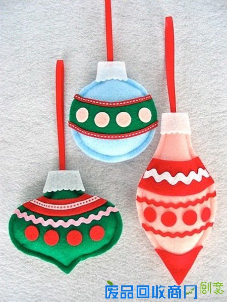 趣味手工 DIY圣诞树布艺饰物
