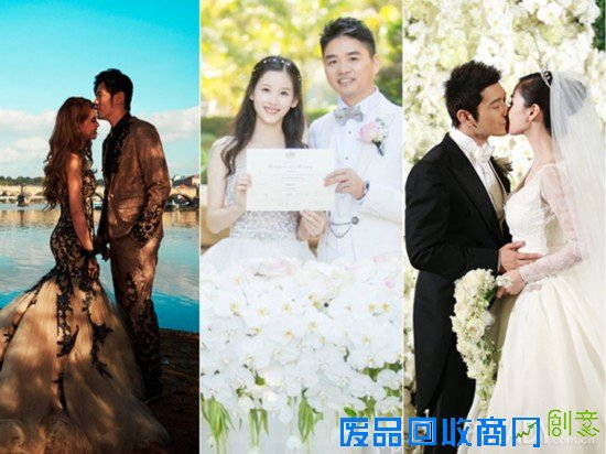 章泽天Angelababy昆凌张靓颖杨子姗娱乐圈新娘比美