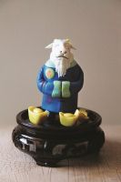 面塑作品《喜爱》。