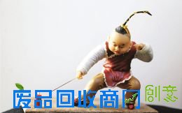 面塑作品《过年》。