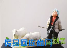 面塑作品《向往》。