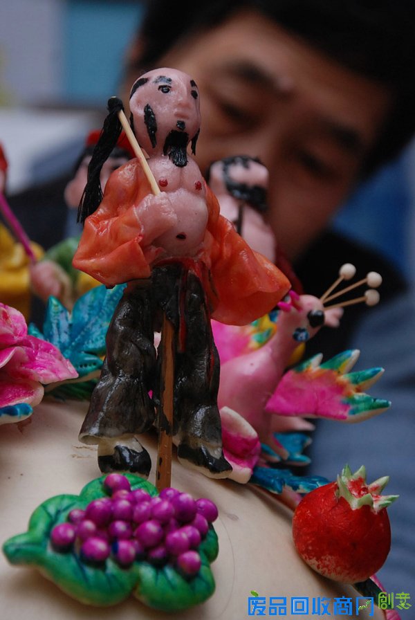 绛州面塑“八仙庆寿”