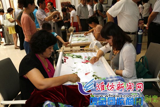 潍坊市举办首届潍坊刺绣技艺大赛及刺绣传习作品展