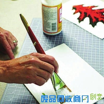 创意DIY唯美落叶装饰画